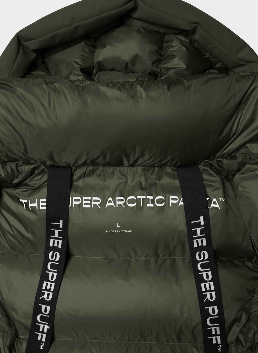 super arctic parka mid – arctic twill flintgrØnn