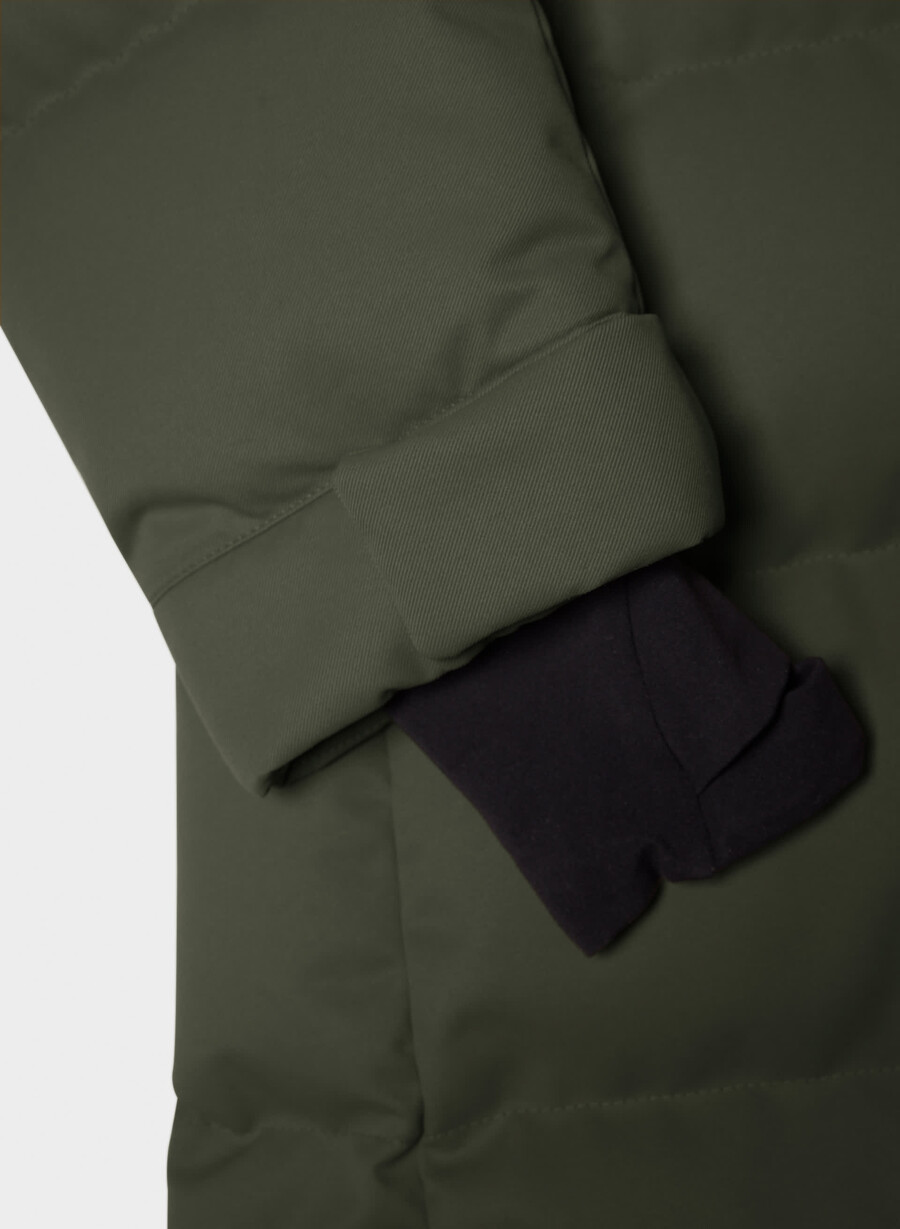 super arctic parka mid – arctic twill flintgrØnn