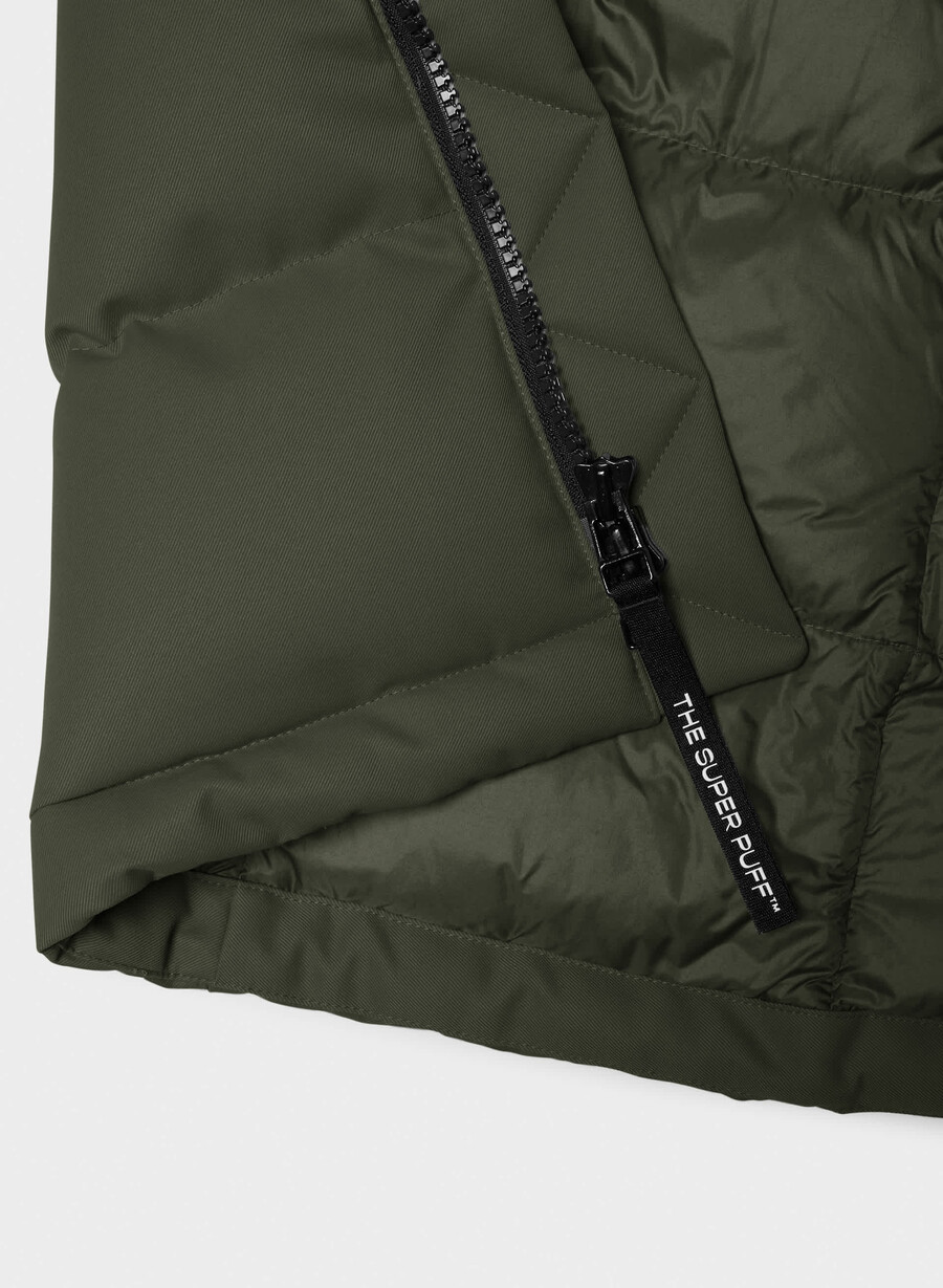 super arctic parka mid – arctic twill flintgrØnn