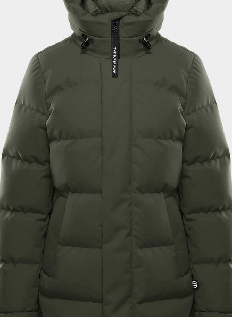 super arctic parka mid – arctic twill flintgrØnn