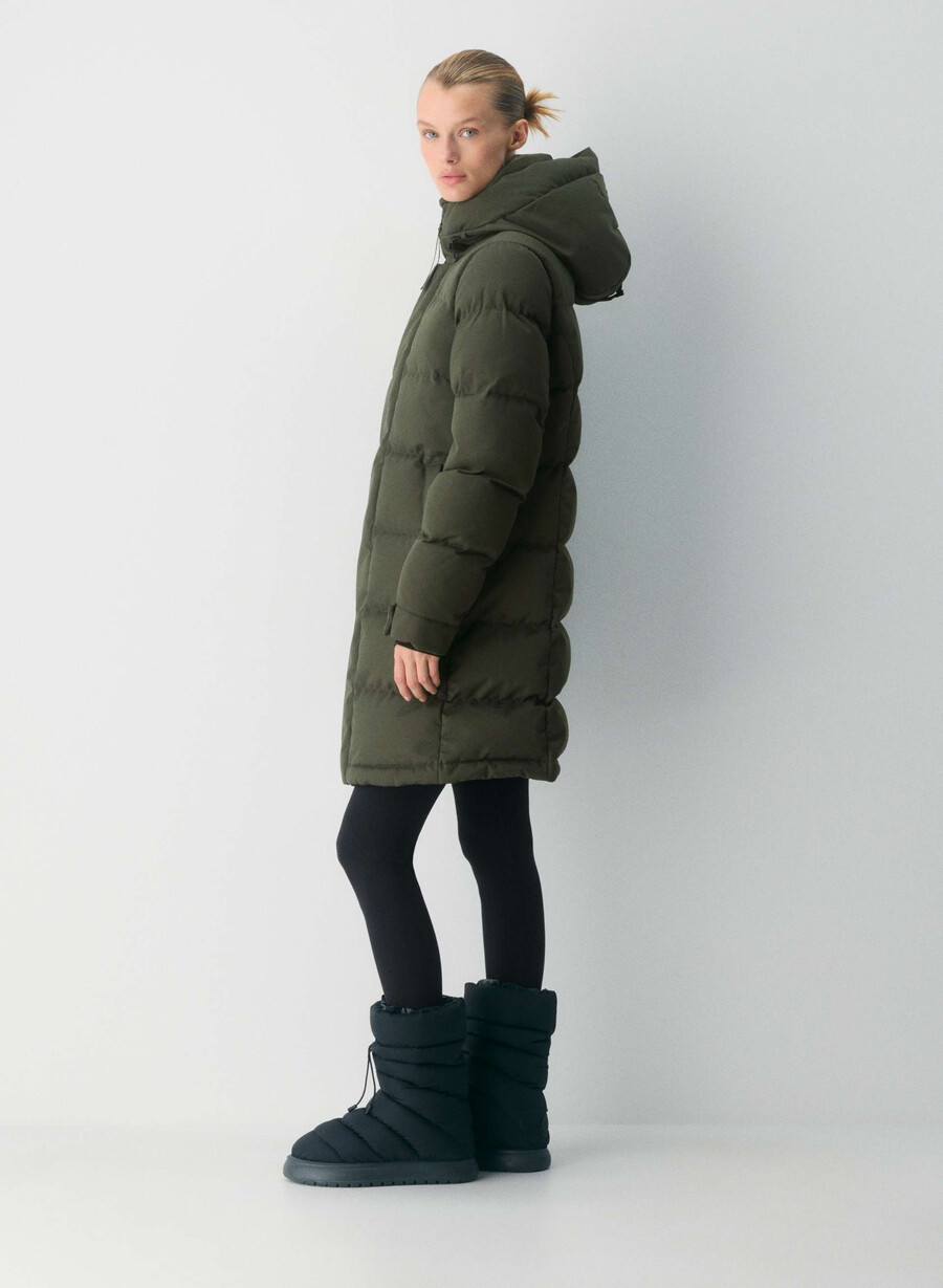 super arctic parka mid – arctic twill flintgrØnn