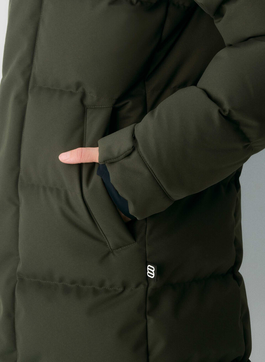super arctic parka mid – arctic twill flintgrØnn
