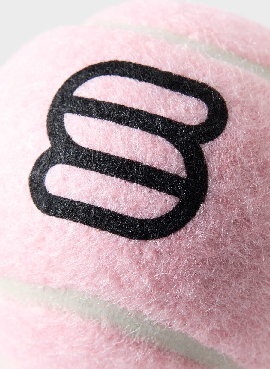 super puff tennisball 3-pakning med krittrosa