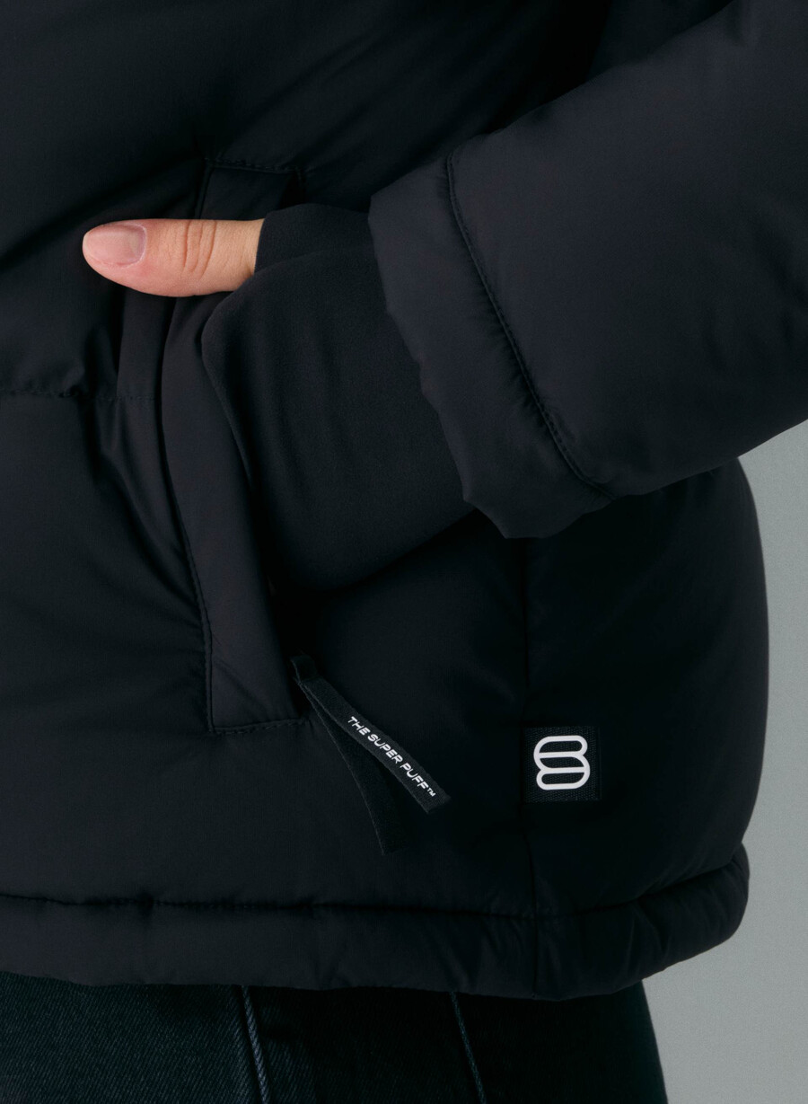 super puff shorty – climatte svart
