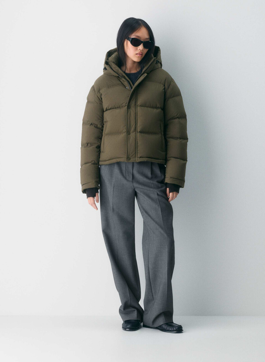 super puff shorty - climatte mØrk oliven