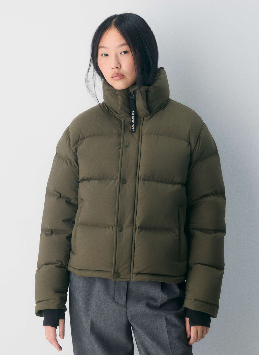 super puff shorty - climatte mØrk oliven