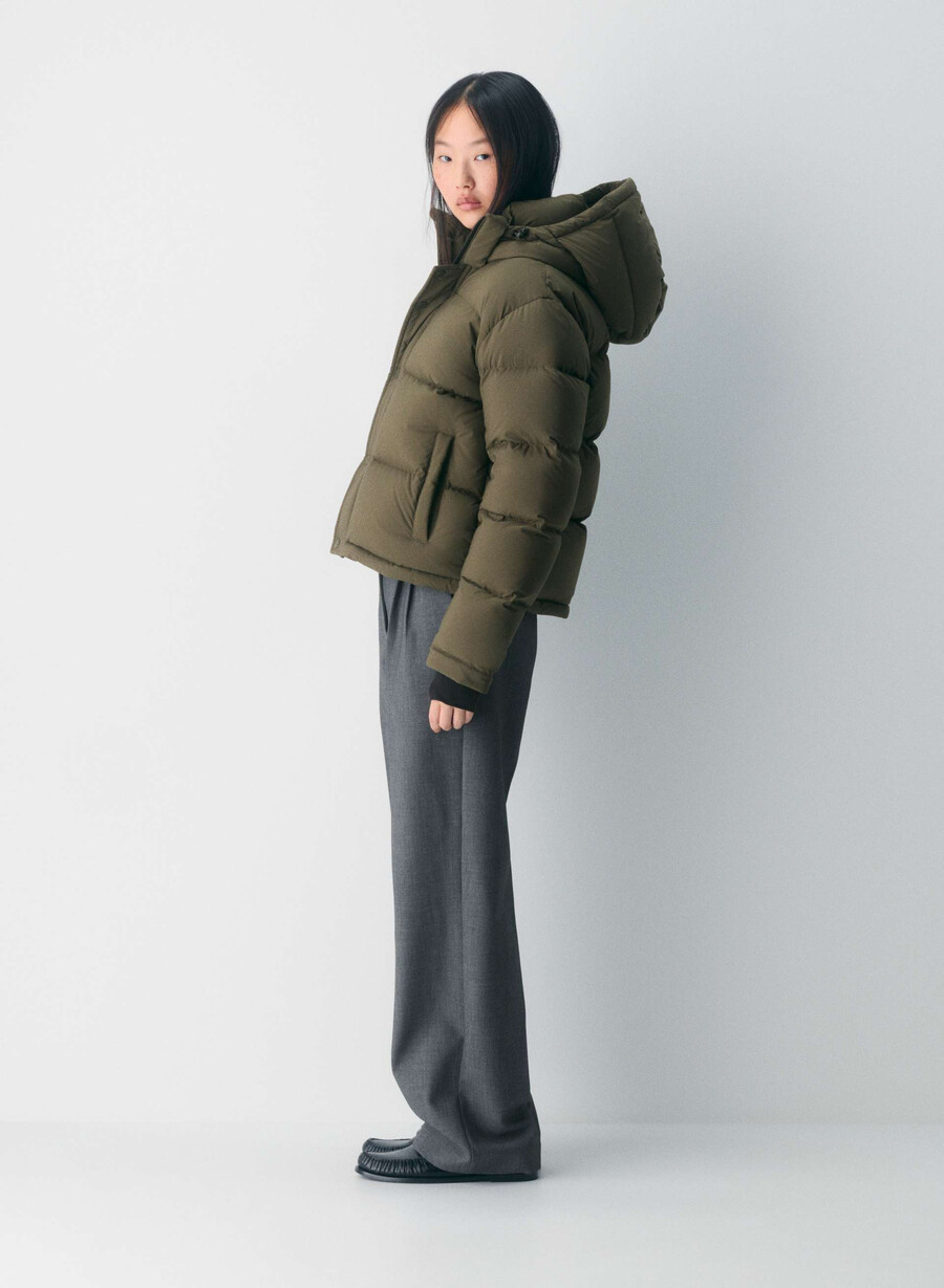 super puff shorty - climatte mØrk oliven