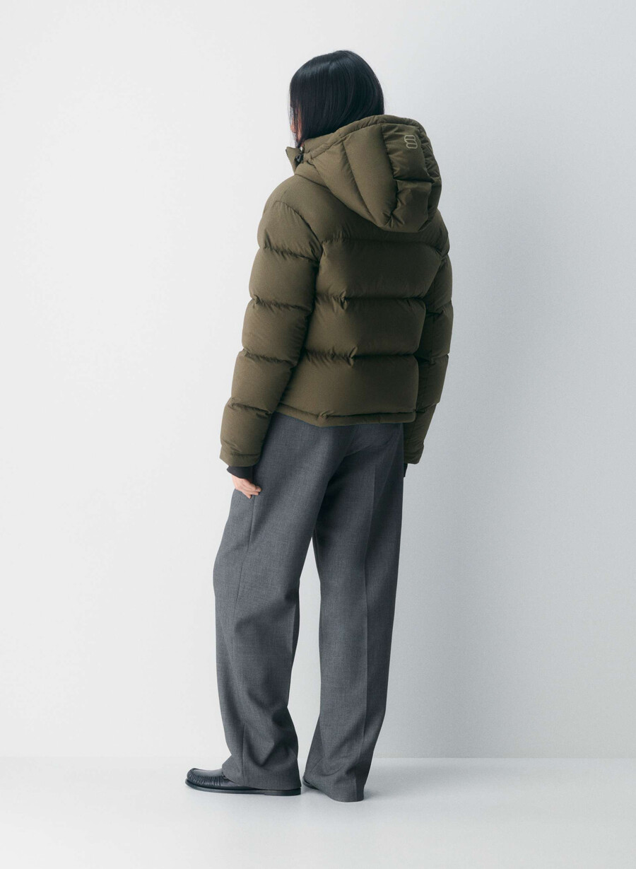 super puff shorty - climatte mØrk oliven