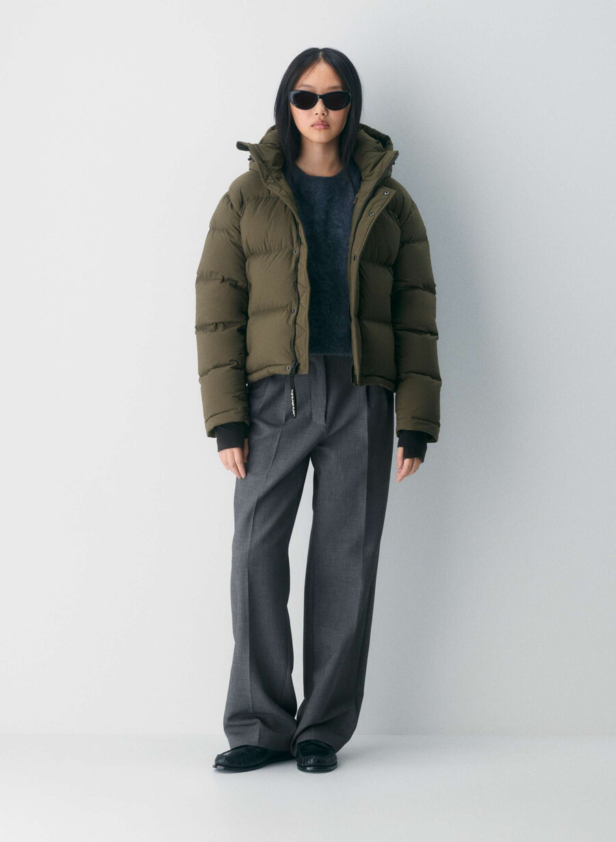 super puff shorty - climatte mØrk oliven