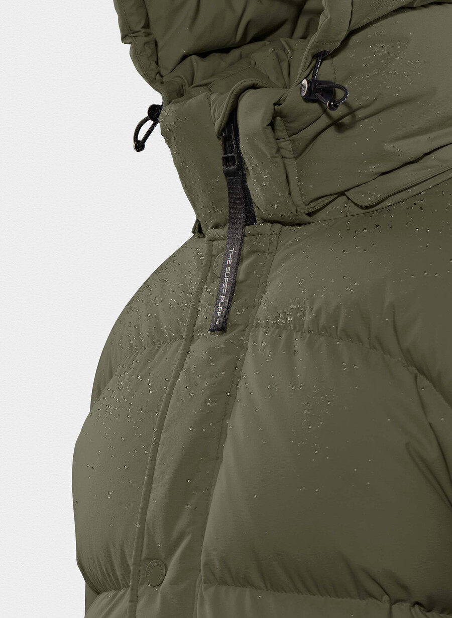 super puff shorty - climatte mØrk oliven