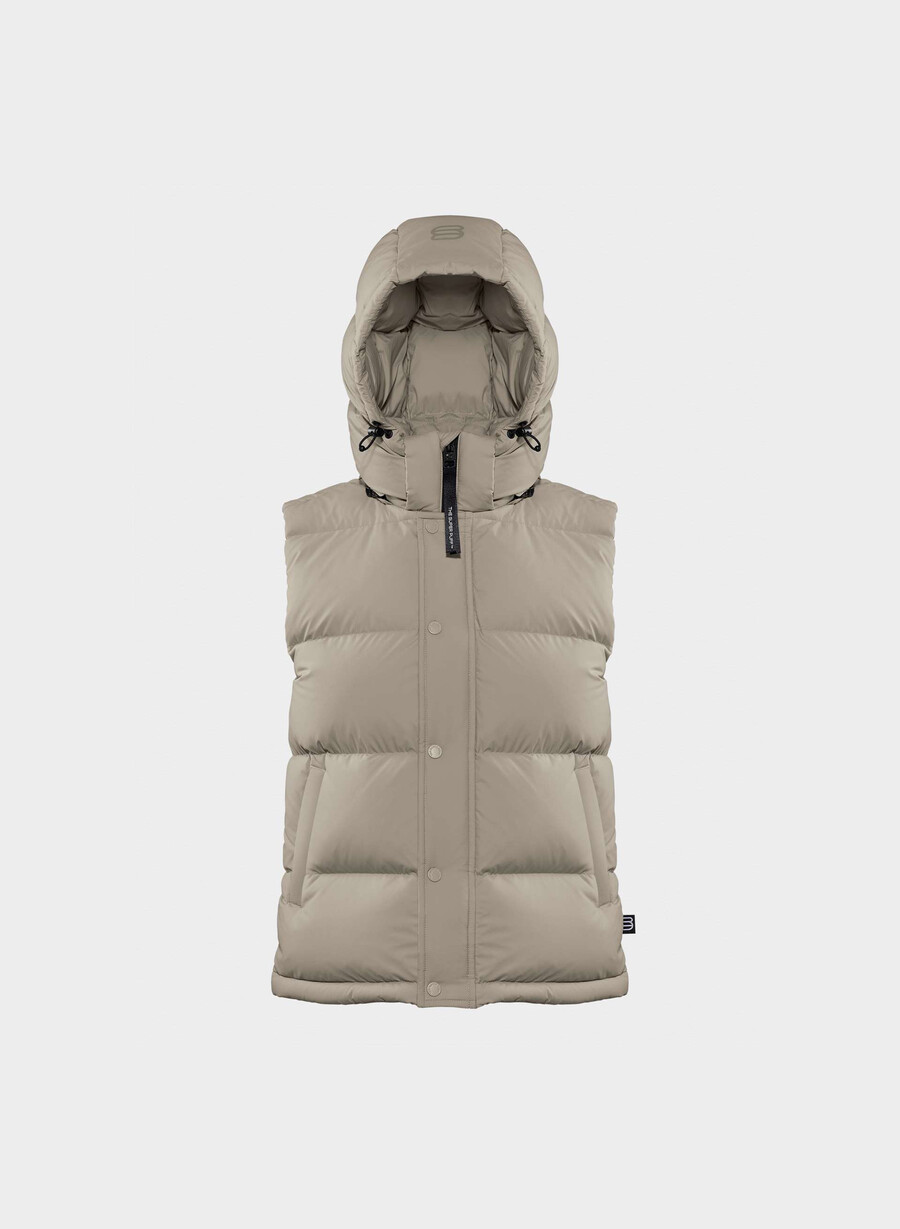 super puff-vesten – climatte moderne taupe