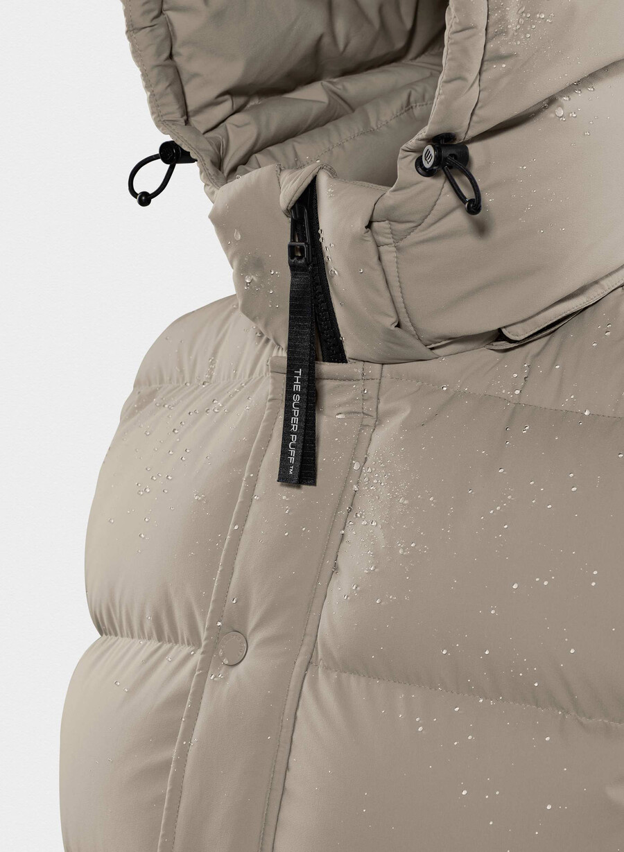 super puff-vesten – climatte moderne taupe