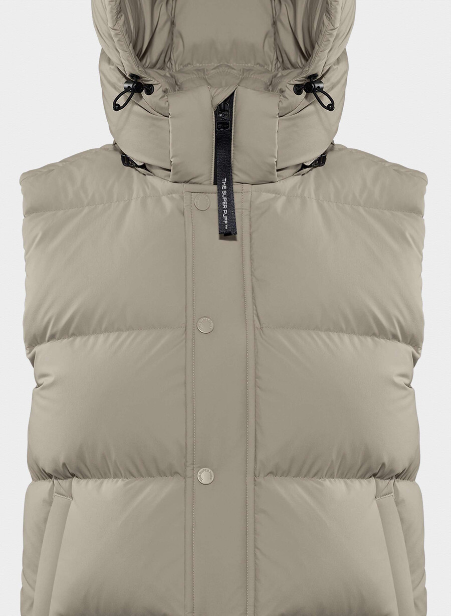 super puff-vesten – climatte moderne taupe