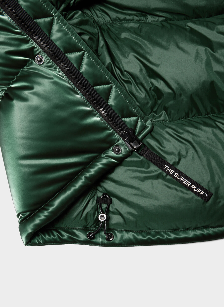 super puff-vesten – liquid shine campus green