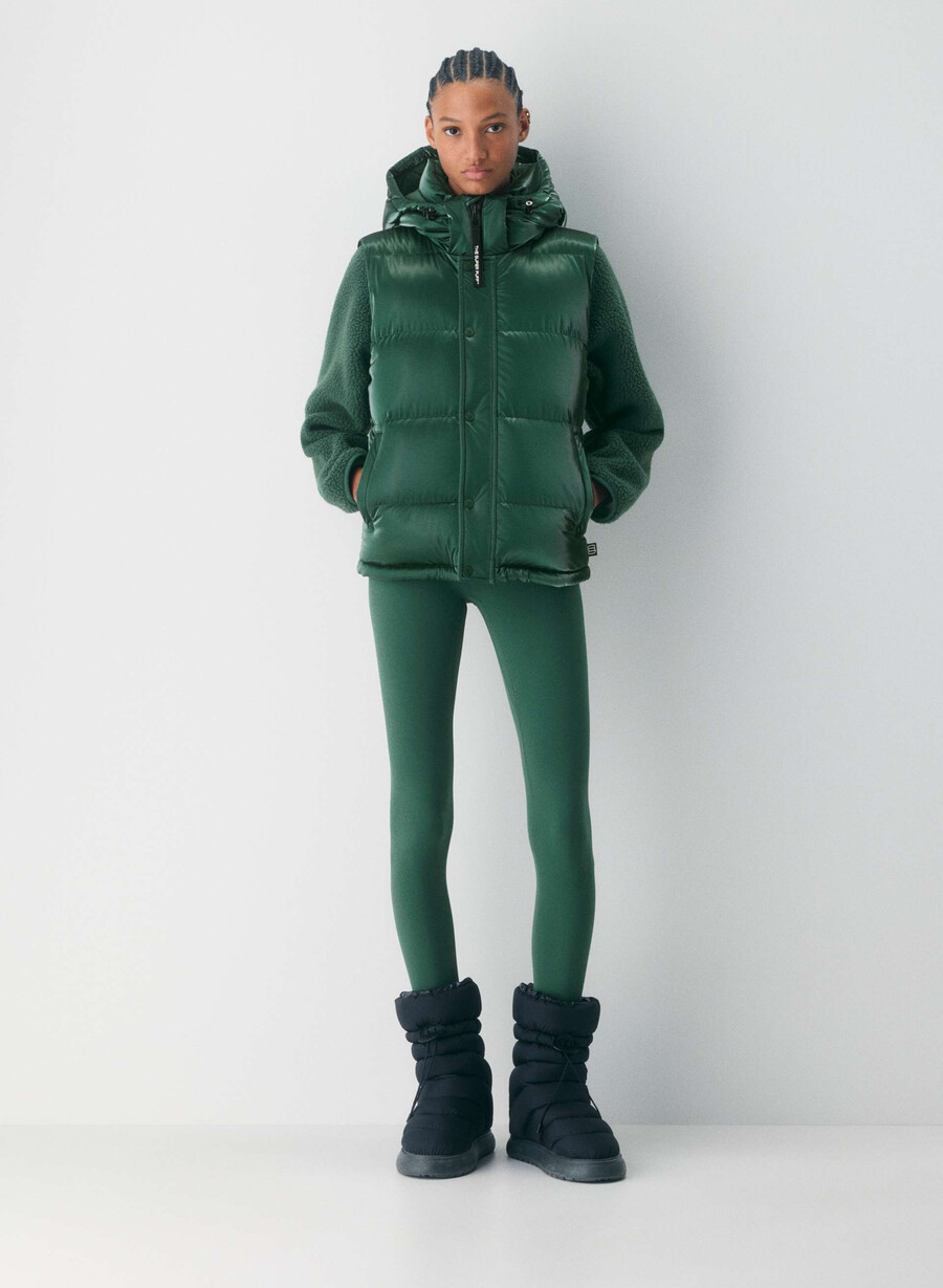 super puff-vesten – liquid shine campus green