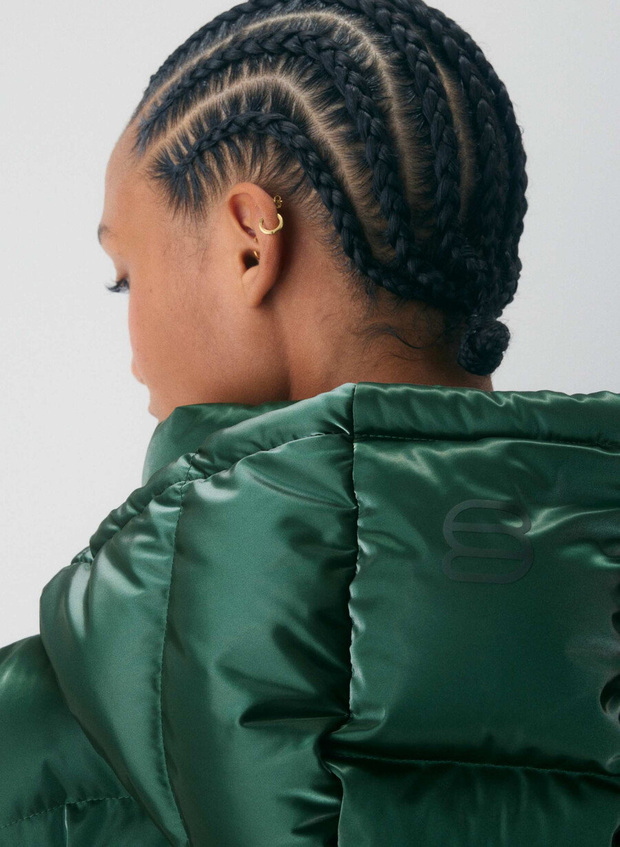 super puff-vesten – liquid shine campus green