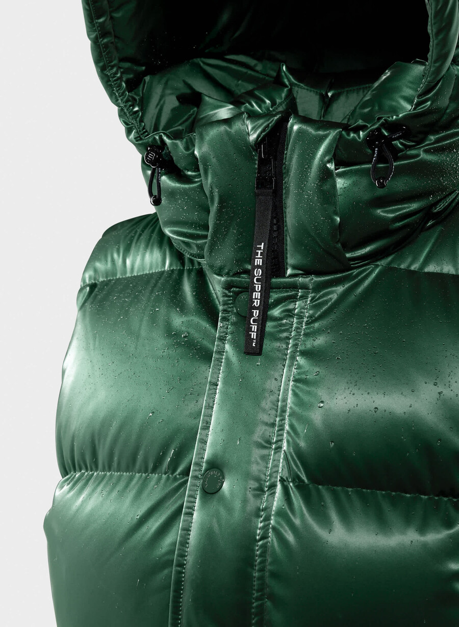 super puff-vesten – liquid shine campus green