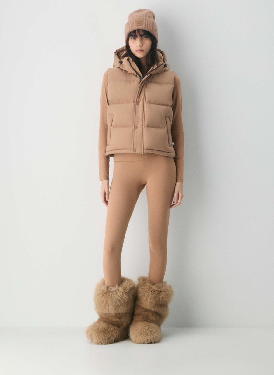 super puff shorty vest – climatte sjokolademousse