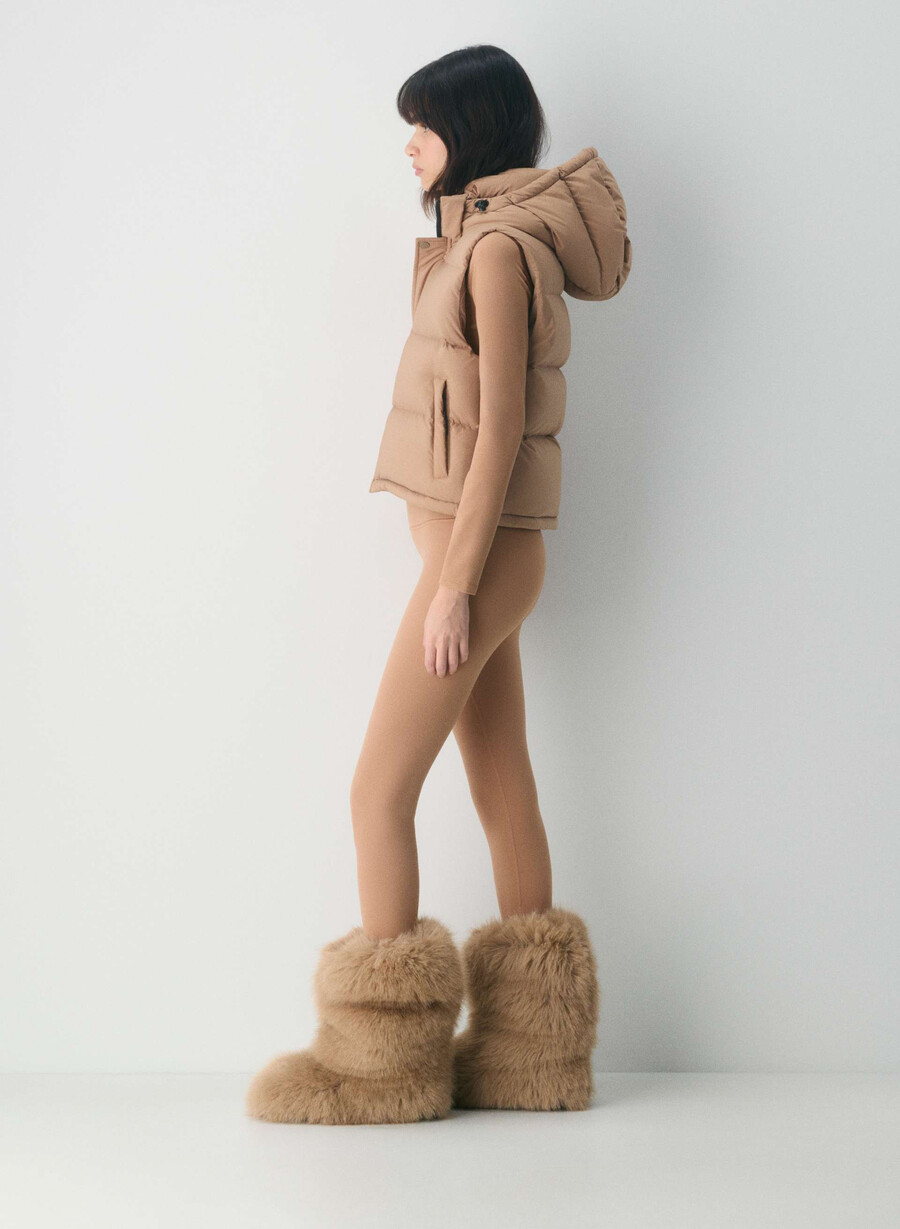 super puff shorty vest – climatte sjokolademousse