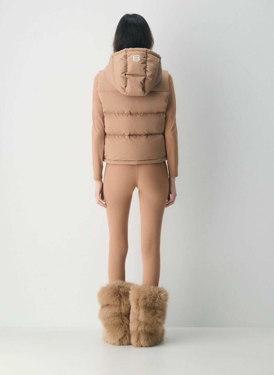 super puff shorty vest – climatte sjokolademousse