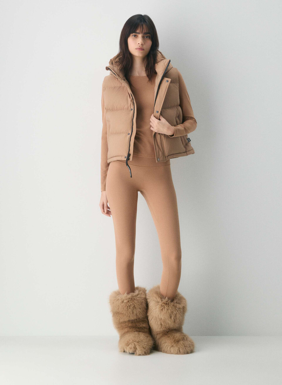 super puff shorty vest – climatte sjokolademousse