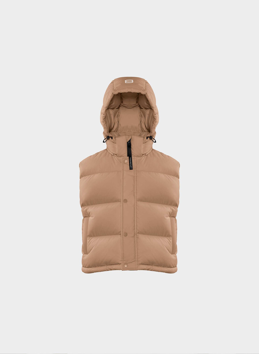 super puff shorty vest – climatte sjokolademousse