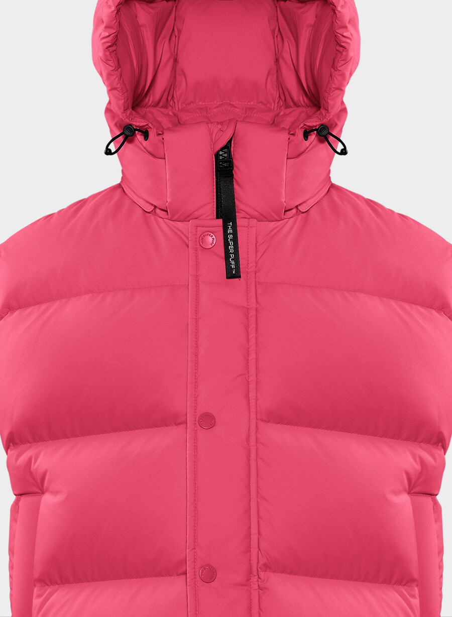 super puff shorty vest - climatte wink rosa