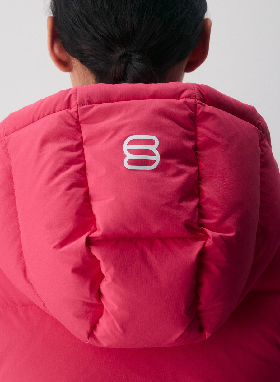 super puff shorty vest - climatte wink rosa