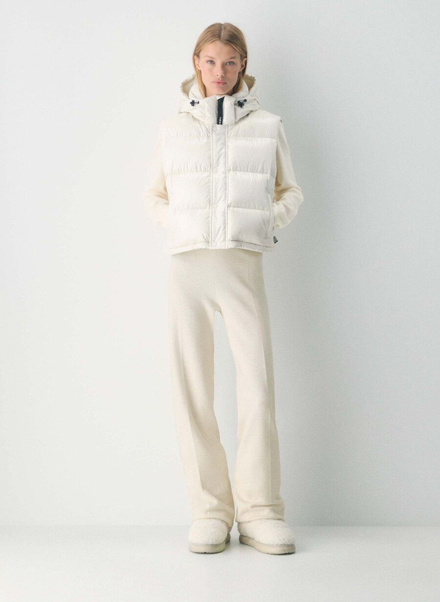 super puff shorty vest - høyglanset bjØrk