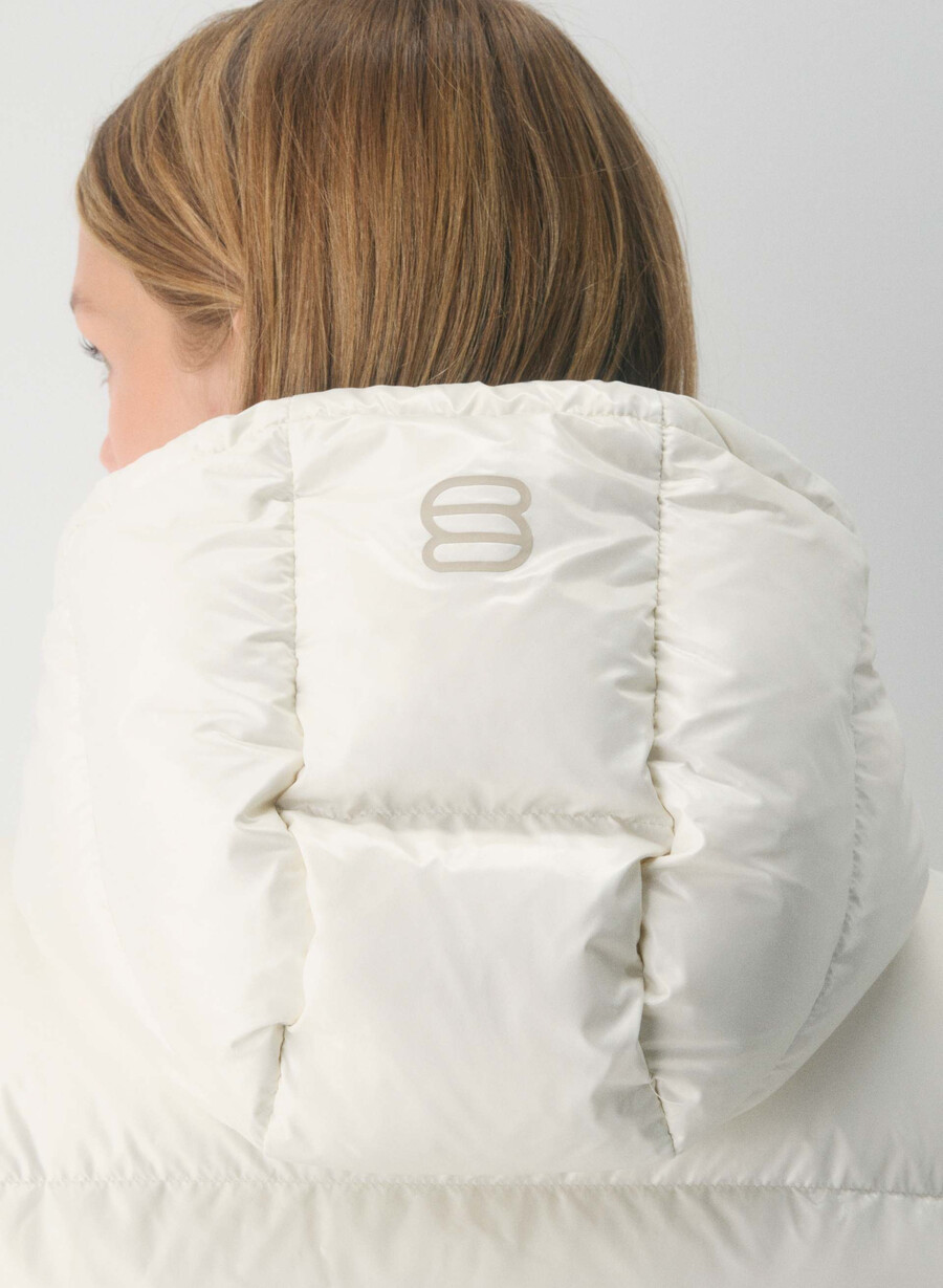 super puff shorty vest - høyglanset bjØrk