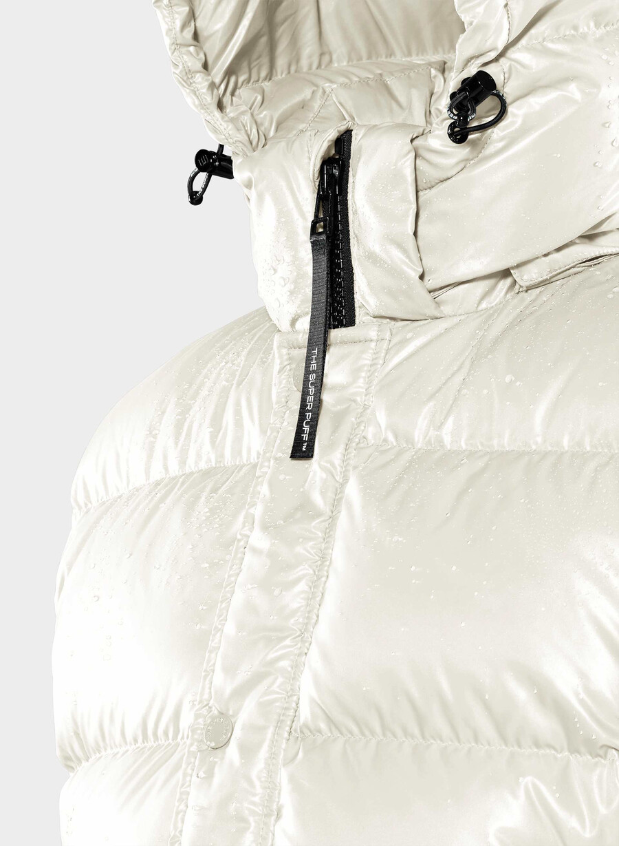super puff shorty vest - høyglanset bjØrk