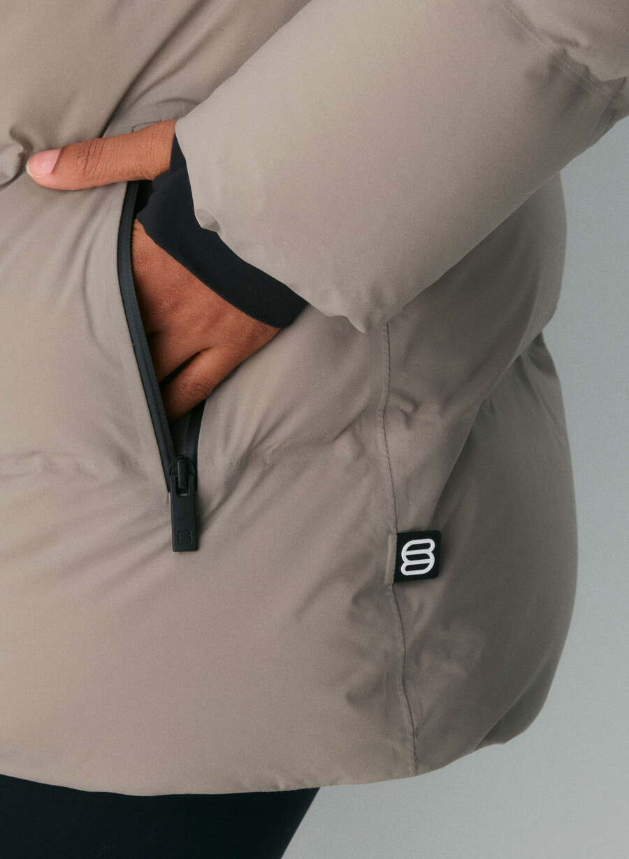 super puff₂o – rainstop moderne taupe