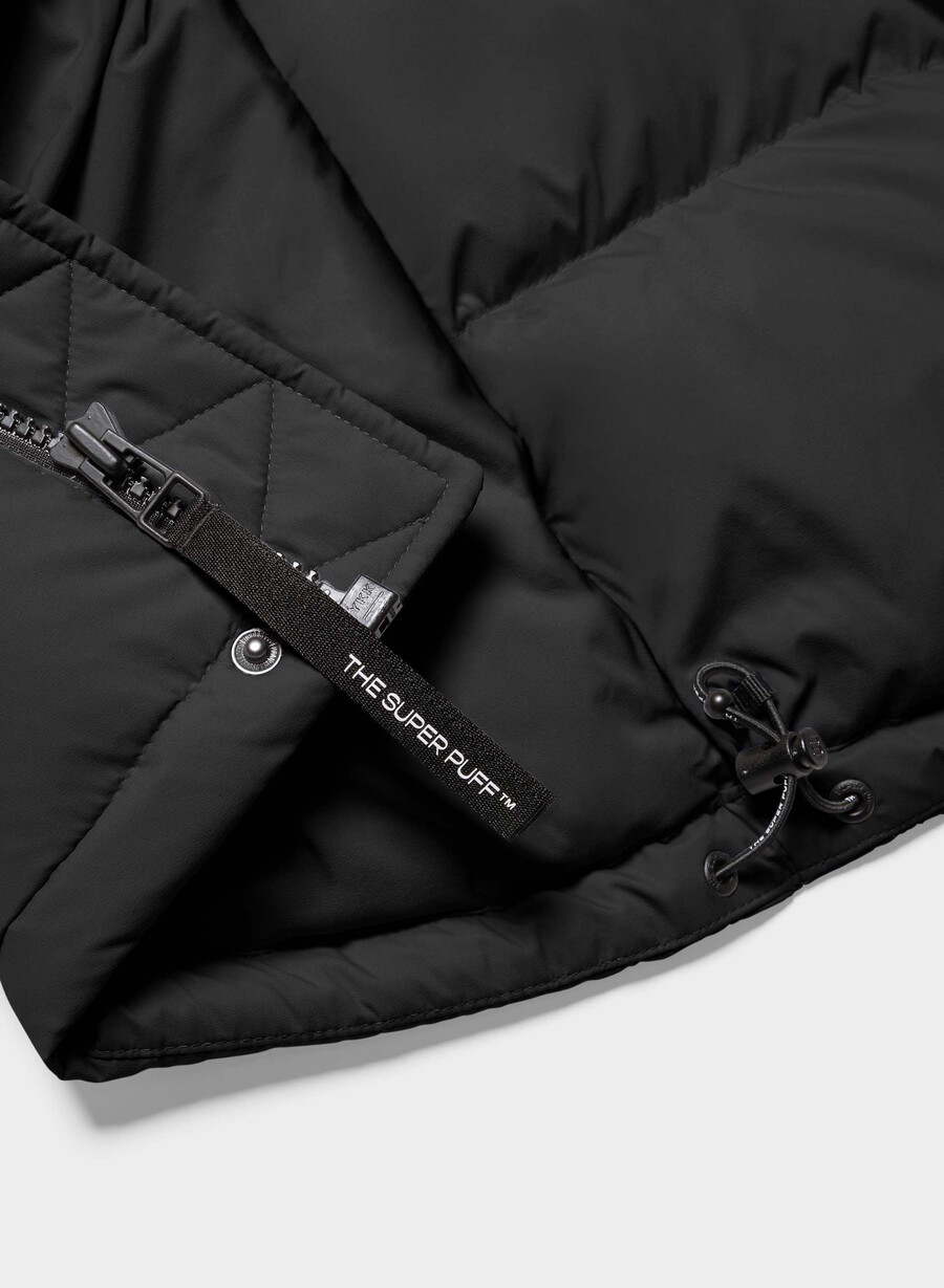 super puff-vest herre – climatte svart