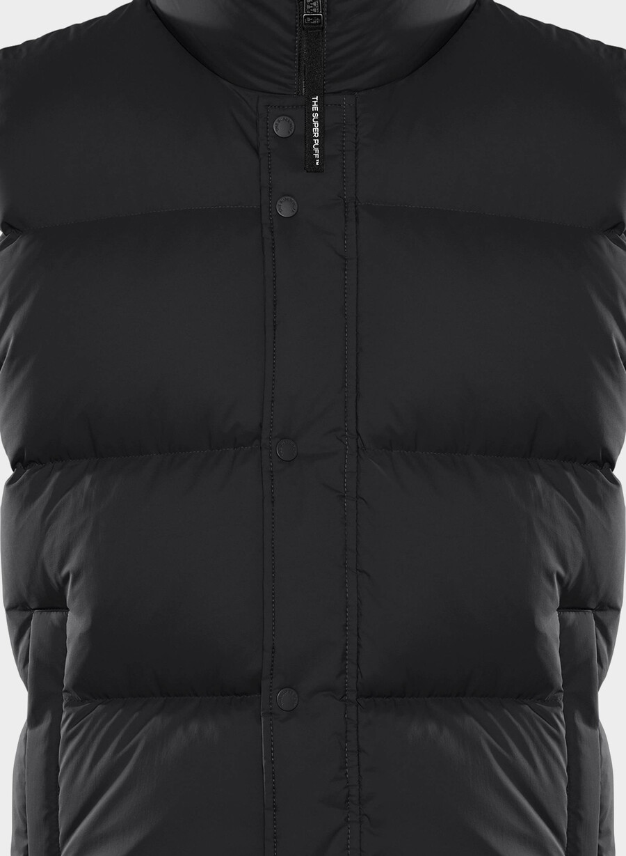 super puff-vest herre – climatte svart