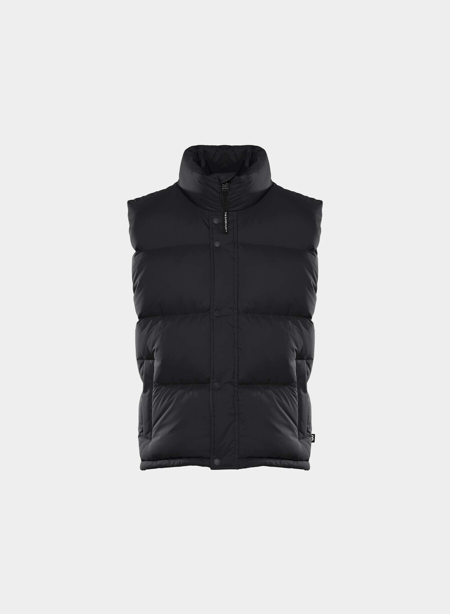 super puff-vest herre – climatte svart
