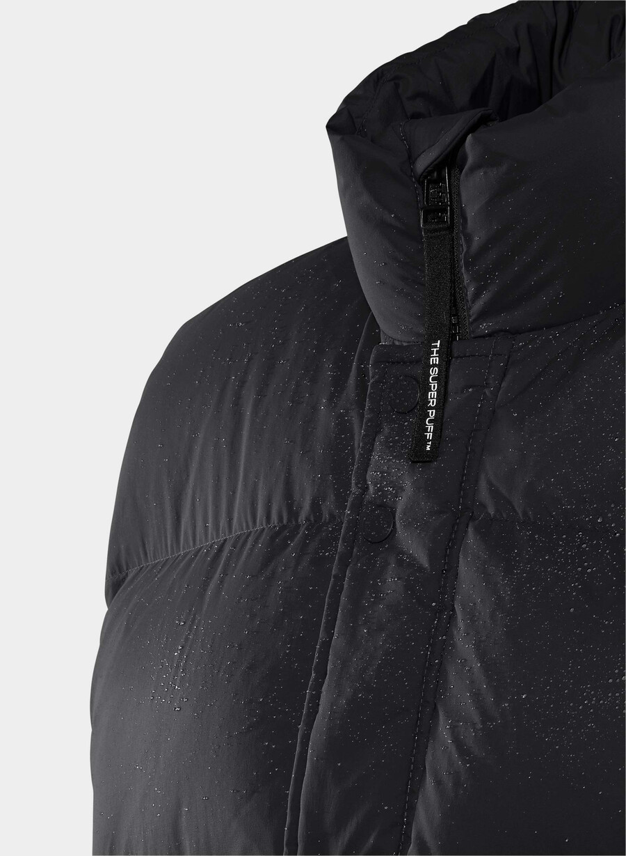 super puff-vest herre – climatte svart