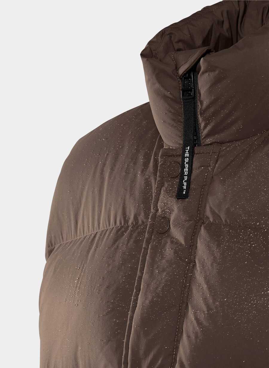 super puff-vest herre – climatte rich mocha brown
