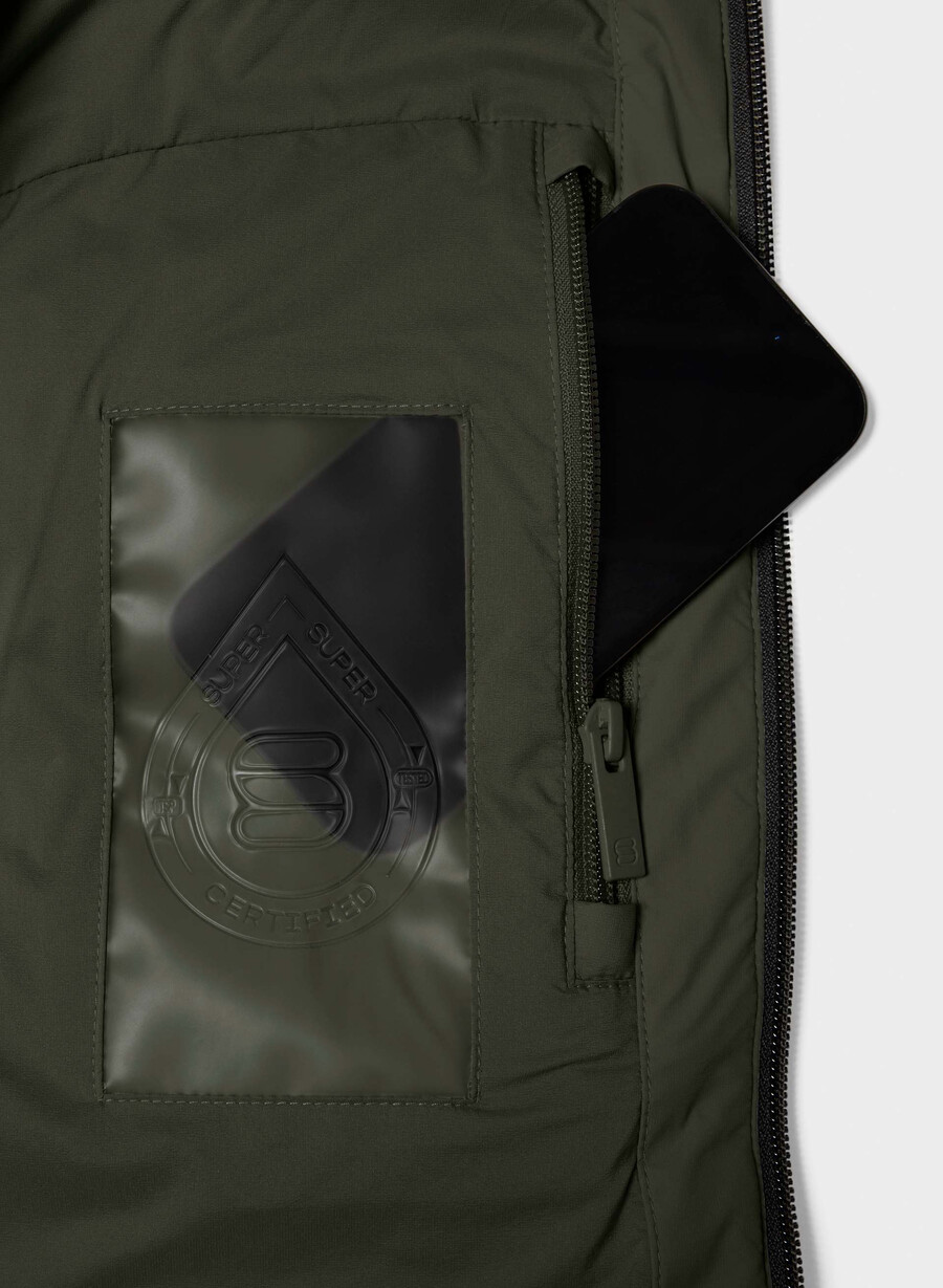 super puff₂o shorty – rainstop flintgrØnn