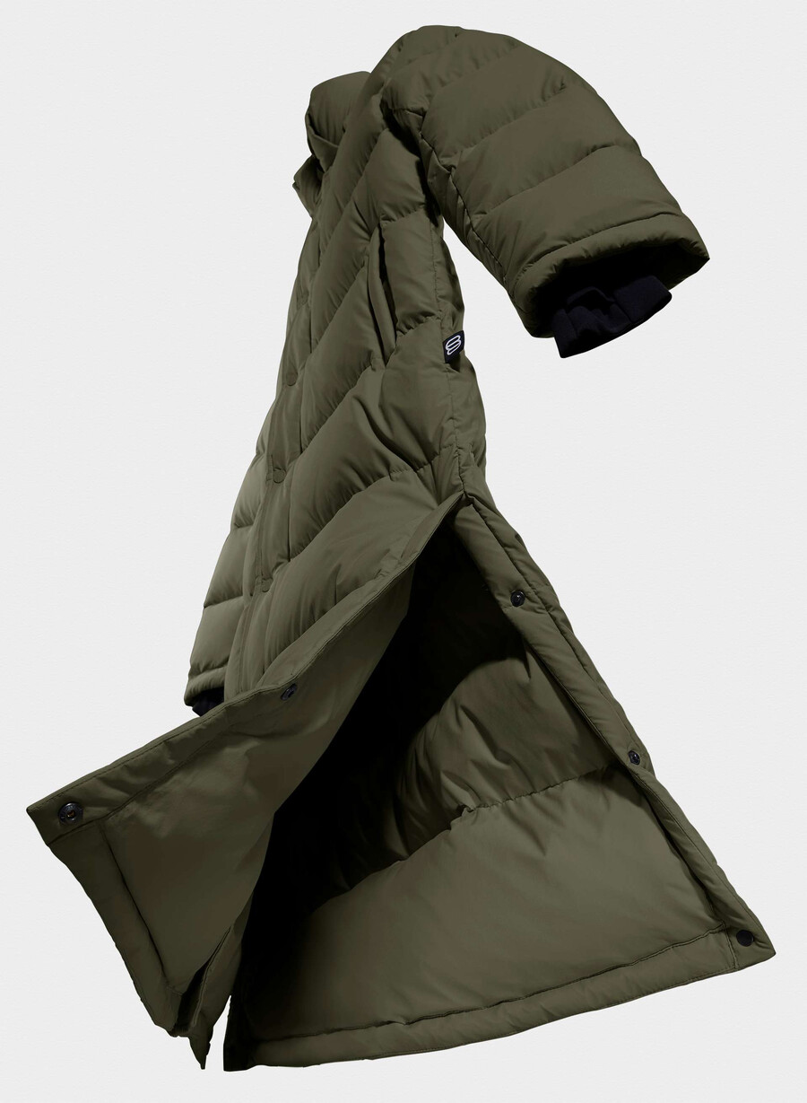 the super puff lang - climatte mØrk oliven