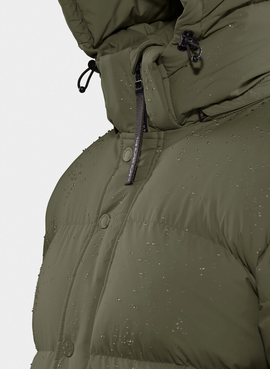 the super puff lang - climatte mØrk oliven