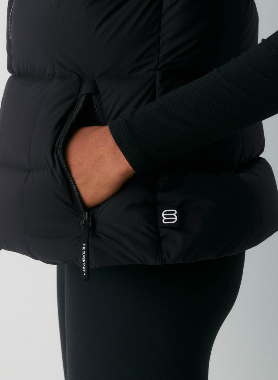 supersnug puff-vesten – climatte svart
