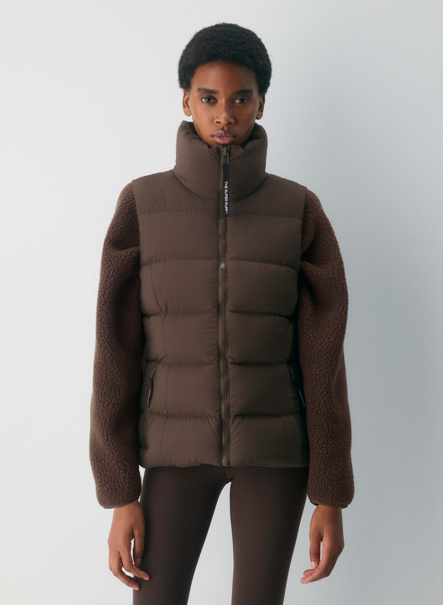 supersnug puff-vesten – climatte rich mocha brown