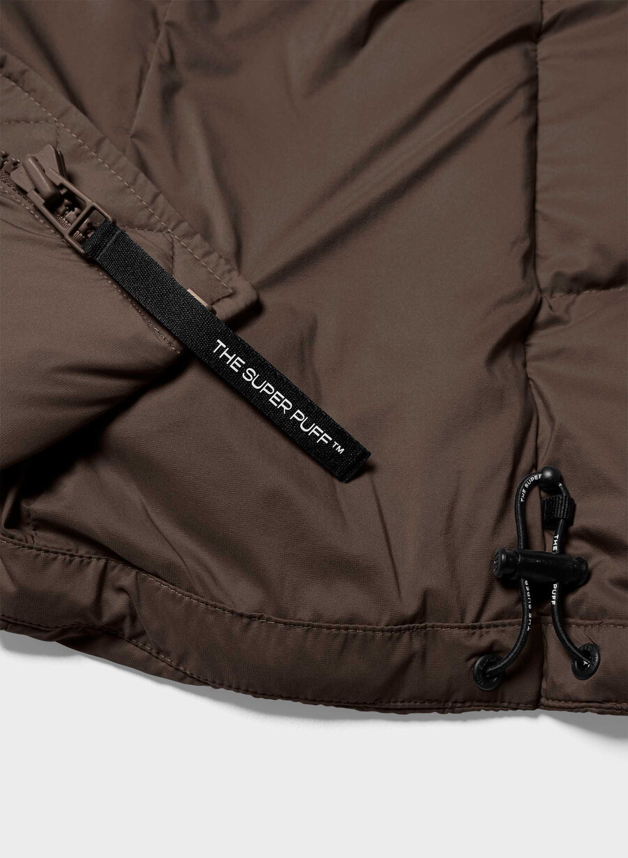 supersnug puff-vesten – climatte rich mocha brown