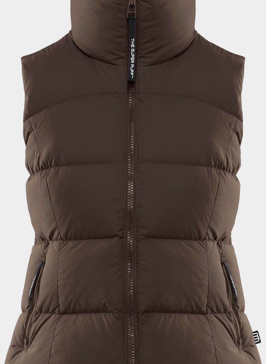 supersnug puff-vesten – climatte rich mocha brown