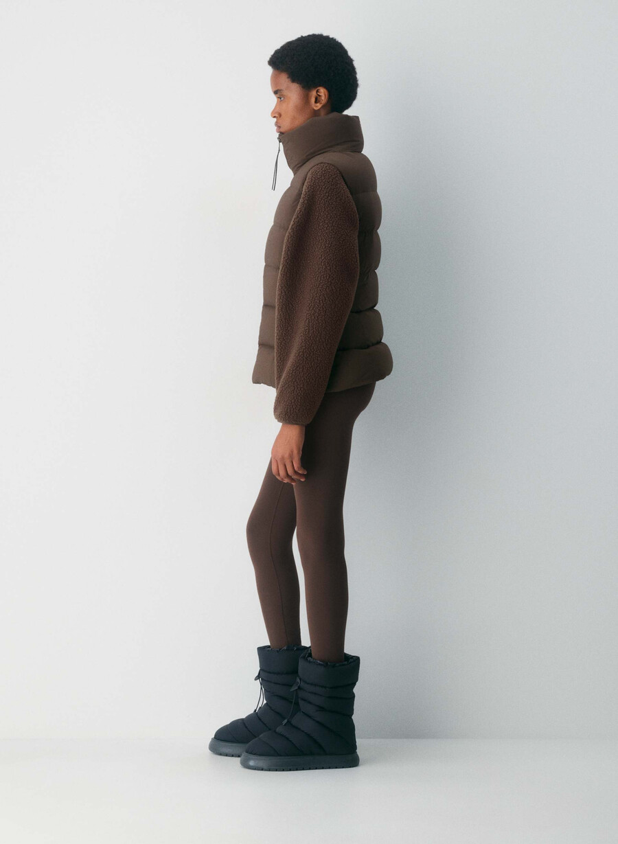 supersnug puff-vesten – climatte rich mocha brown