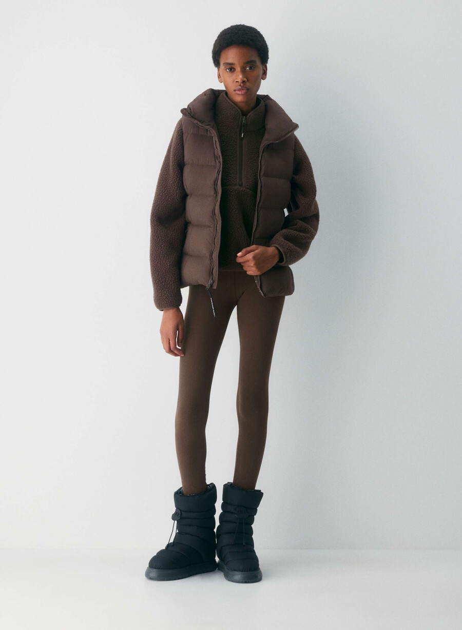 supersnug puff-vesten – climatte rich mocha brown