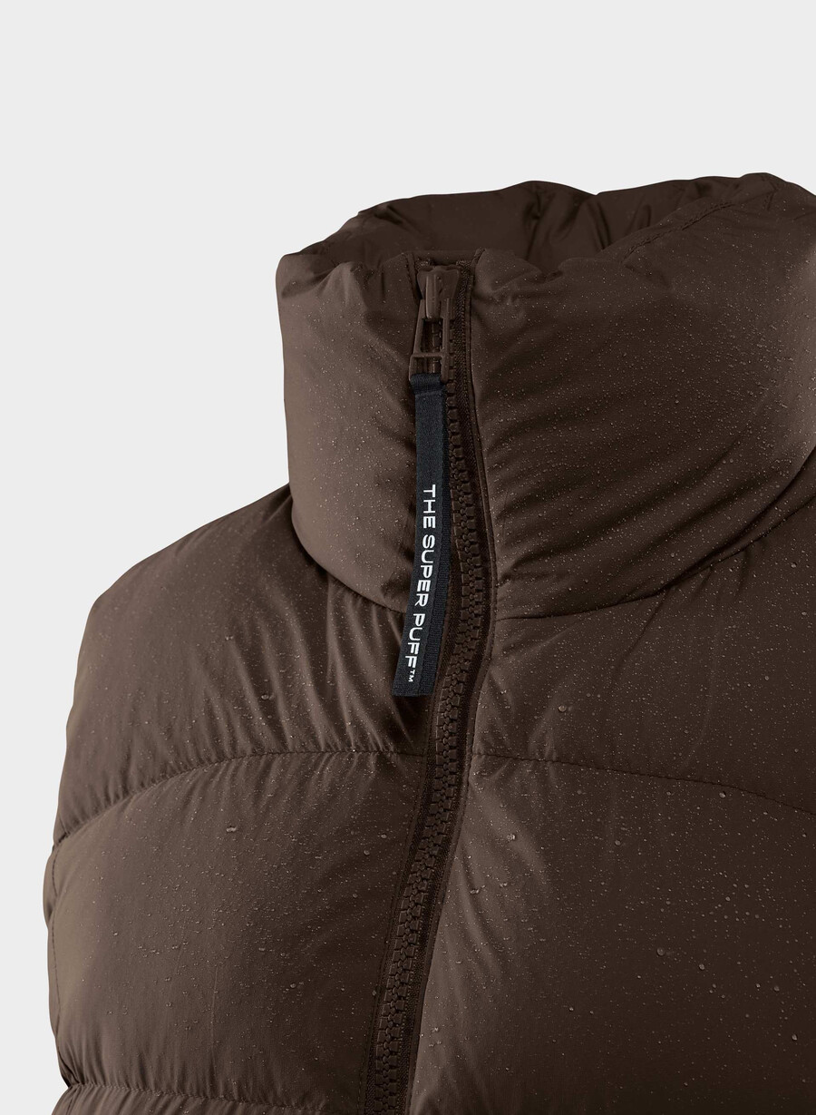 supersnug puff-vesten – climatte rich mocha brown