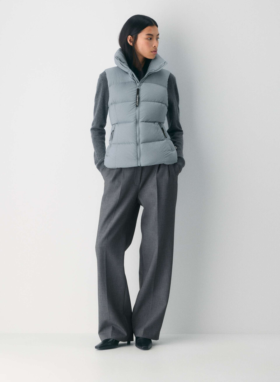supersnug puff-vesten – climatte slab blÅ