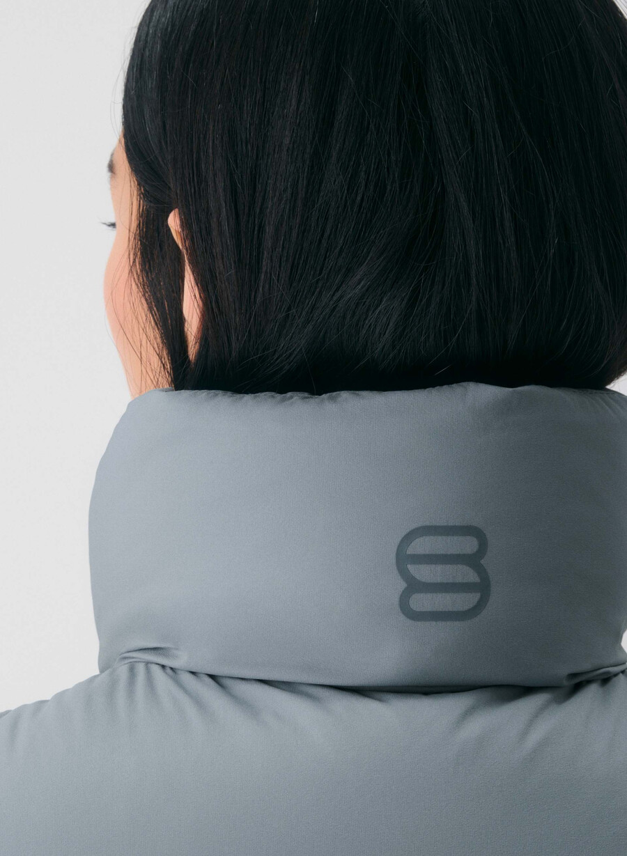 supersnug puff-vesten – climatte slab blÅ