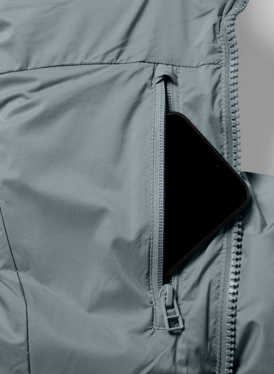 supersnug puff-vesten – climatte slab blÅ